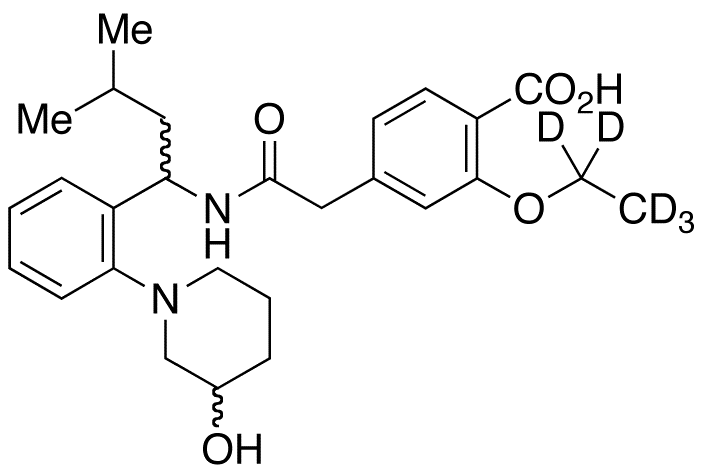 3’-Hydroxy Repaglinide-d<sub>5</sub>(Mixture of Diastereomers)