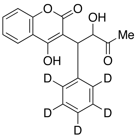 10-Hydroxy Warfarin-d<sub>5</sub>(Mixture of Diastereomers)
