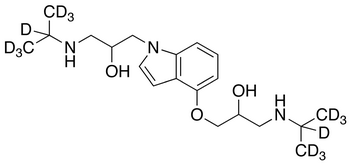 N-(3-Isopropylamino-2-hydroxypropyl) Pindolol-d<sub>14</sub>