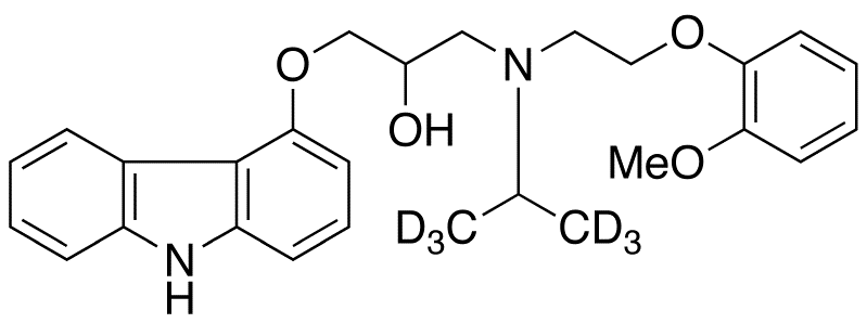 N-Isopropyl Carvedilol-d<sub>6</sub>