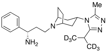 (1S)-3-[3-((3-Isopropyl-d<sub>6</sub>)-5-methyl-4H-1,2,4-triazol-4-yl)-exo-8-azabicyclo[3.2.1]oct-8-yl]-1-phenyl-1-propanamine