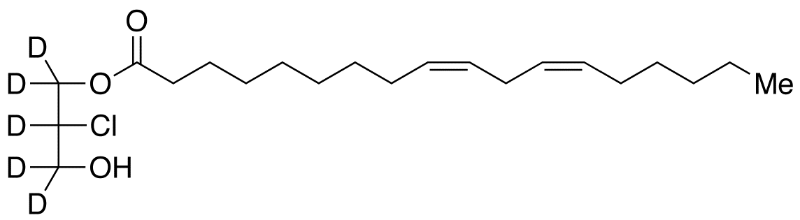 rac-1-Linoleoyl-2-chloropropanediol-d<sub>5</sub>