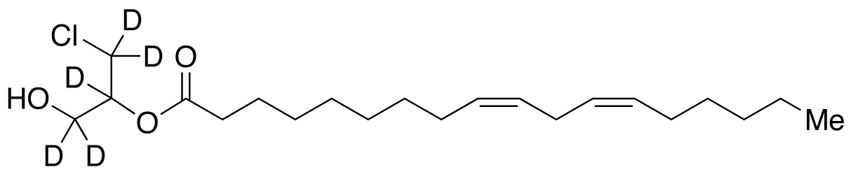 rac-2-Linoleoyl-3-chloropropanediol-d<sub>5</sub>, 95%