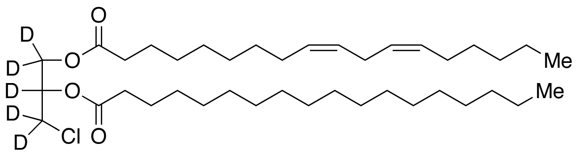 rac-1-Linoleoyl-2-stearoyl-3-chloropropanediol-d<sub>5</sub>