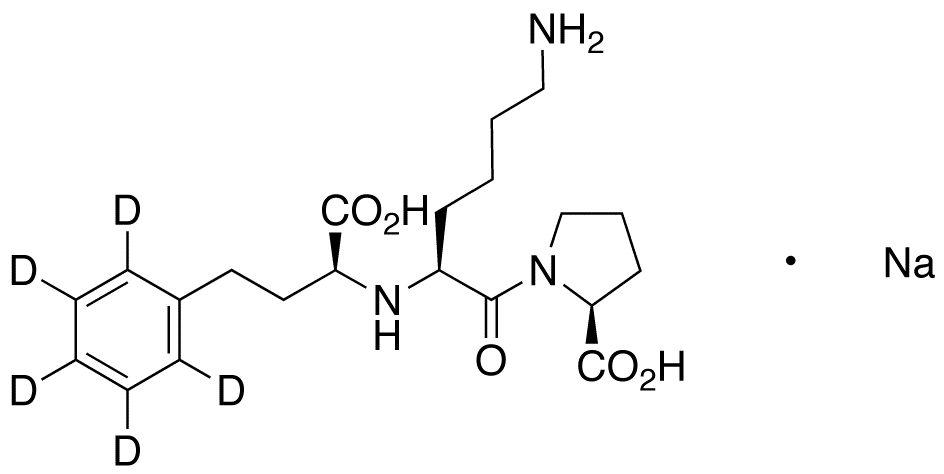 (S)-Lisinopril-d<sub>5</sub> Sodium