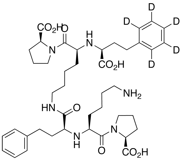 (S)-Lisinopril Dimer-d<sub>5</sub>