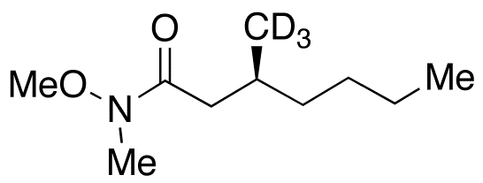 (2S)-N-Methoxy-N,2-dimethylhexanamide-d<sub>3</sub>