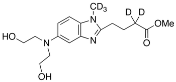 [1-Methyl-5-bis(2’-hydroxyethyl)aminobenzimidazolyl-2]butanoic Acid Methyl Ester-d<sub>5</sub>