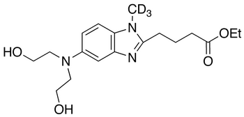 [1-Methyl-5-bis(2’-hydroxyethyl)aminobenzimidazolyl-2]butanoic Acid Ethyl Ester-d<sub>3</sub>