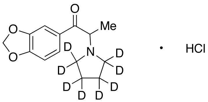 3’,4’-Methylenedioxy-α-pyrrolidinopropiophenone-d<sub>8</sub> HCl 