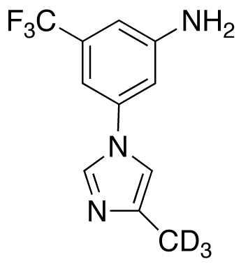 3-(4-Methyl-1H-imidazol-1-yl)-5-trifluoromethylaniline-d<sub>3</sub>