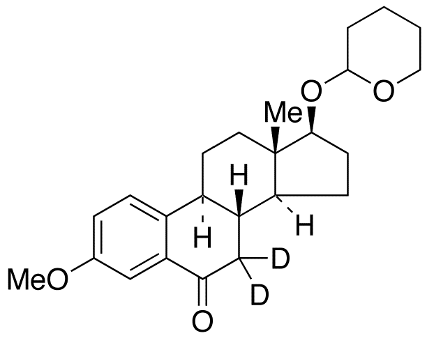 3-O-Methyl 6-Keto 17β-Estradiol-d<sub>2</sub> 17-O-Tetrahydropyran