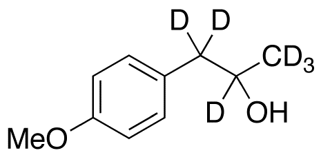 4-Methoxy-α-methyl-benzeneethanol-d<sub>6</sub>