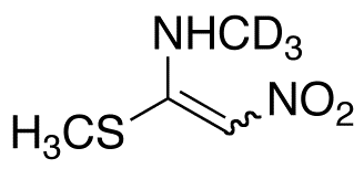 N-Methyl-1-(methylthio)-2-nitroethenamine-d<sub>3</sub>