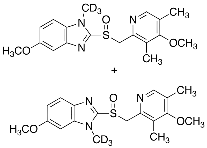 N-Methyl Omeprazole-d<sub>3</sub>(Mixture of isomers with the methylated nitrogens of imidazole)
