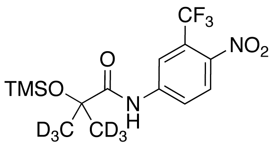 2-Methyl-N-(4-nitro-3-trifluoromethylphenyl)-2-trimethylsilyloxypropamide-d<sub>6</sub>