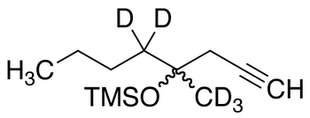 rac-4-Methyl-4-[(trimethylsilyl)oxy]-1-octyne-d<sub>5</sub>