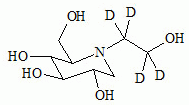 Miglitol-d<sub>4</sub> Hydrochloride