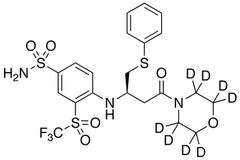 4-[[(1R)-3-(4-Morpholinyl)-3-oxo-1-[(phenylthio)methyl]propyl]amino]-3-trifluoromethylsulfonylbenzenesulfonamide-d<sub>8</sub>