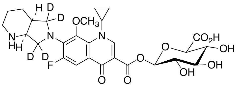 rac cis-Moxifloxacin-d<sub>4</sub> Acyl-β-D-glucuronide