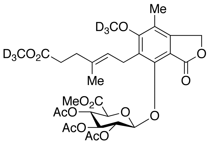 Mycophenolic Acid Methyl Ester-d<sub>6</sub> 6-(Tri-O-acetyl-β-D-glucuronic Acid Methyl Ester)