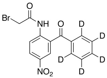 5-Nitro-2-(bromoacetamido)benzophenone-d<sub>5</sub>