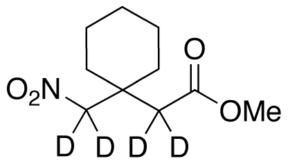 1-(Nitromethyl)cyclohexaneacetic Acid-d<sub>4</sub> Methyl Ester