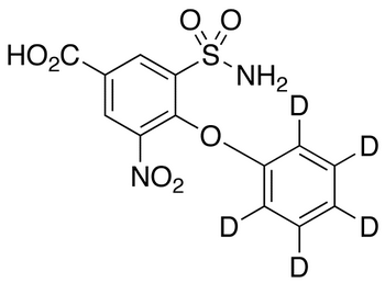 3-Nitro-4-phenoxy-5-sulfamoylbenzoic Acid-d<sub>5</sub>