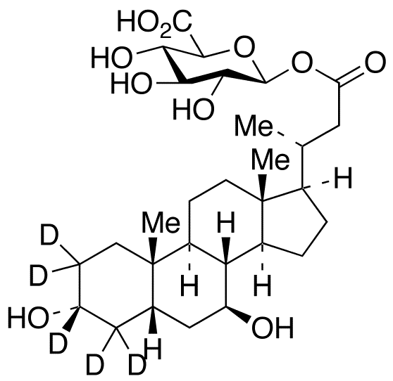 24-Nor Ursodeoxycholic Acid-d<sub>4</sub> (major) Acyl-β-D-glucuronide