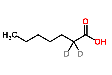 Heptanoic-2,2-d<sub>2</sub> Acid