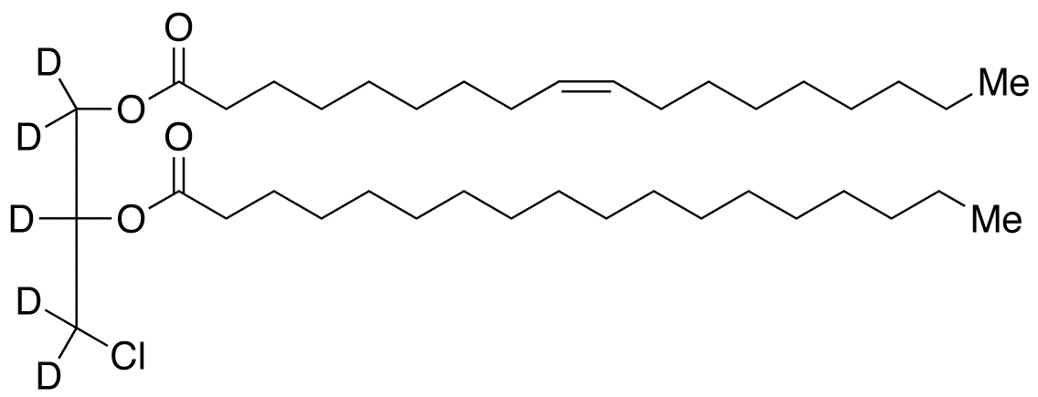 rac 1-Oleoyl-2-stearoyl-3-chloropropanediol-d<sub>5</sub>