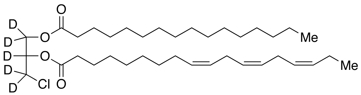 rac-1-Palmitoyl-2-linolenoyl-3-chloropropanediol-d<sub>5</sub>