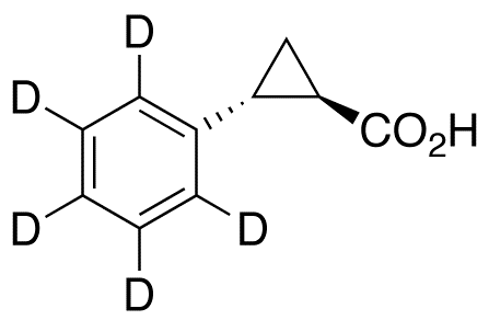 rac trans-2-Phenylcyclopropanecarboxylic-d<sub>5</sub> Acid