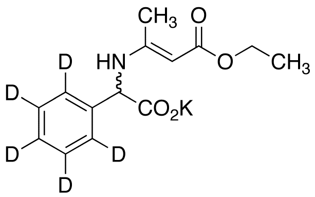 2-[N-(D,L-Phenylglycine-d<sub>5</sub>)]crotonic Acid Ethyl Ester Potassium Salt
