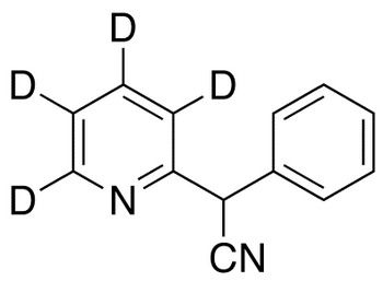α-Phenyl-α-(2-pyridyl)acetonitrile-d<sub>4</sub>