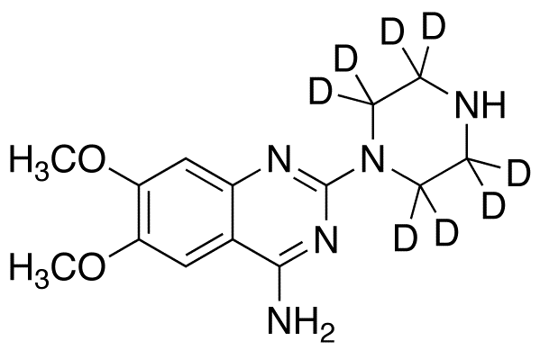 2-Piperazinyl-4-amino-6,7-dimethoxyquinazoline-d<sub>8</sub>