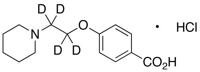 4-[2-(1-Piperidinyl)ethoxy-d<sub>4</sub>]benzoic Acid HCl Salt