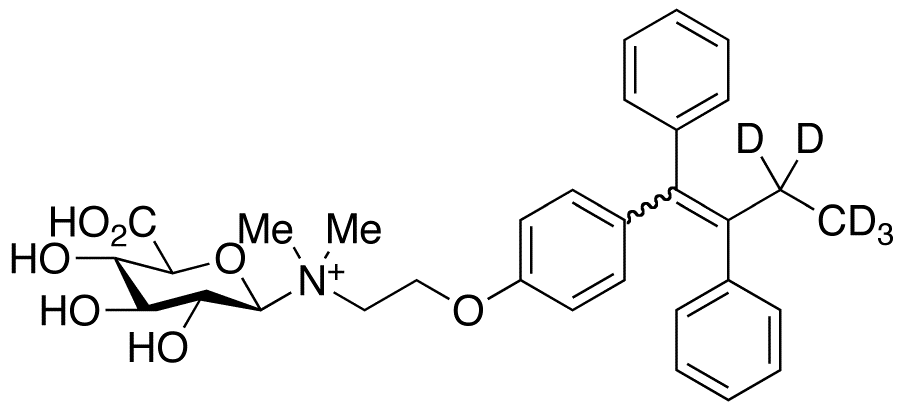 (E,Z)-Tamoxifen-d<sub>5</sub> N-β-D-Glucuronide