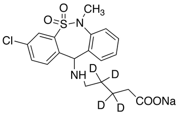 Tianeptine Metabolite MC5-d<sub>4</sub> Sodium Salt