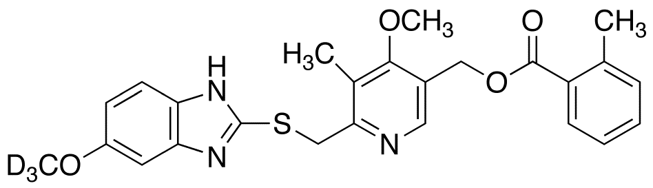 o-Toluoyl-5-hydroxy Omeprazole Sulfide-d<sub>3</sub>