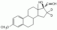 17α-Ethynylestradiol-16,16-d<sub>2</sub> 3-Methyl Ether