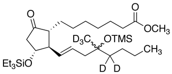 11-O-Triethylsilyl-16-O-trimethylsilyl (8R,11R,12R,16RS)-Misoprostol-d<sub>5</sub>
