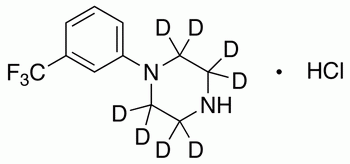 1-(α,α,α-Trifluoro-m-tolyl)piperazine-d<sub>8</sub> HCl 