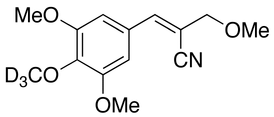 α-(3,4,5-Trimethoxybenzylidene)-β-methoxypropylnitrile-d<sub>3</sub>