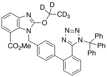N-Trityl Candesartan Methyl Ester-d<sub>5</sub>