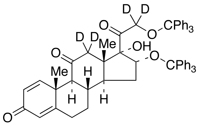 16,21-O-Trityl-17-hydroxypregna-1,4-diene-3,11,20-trione-d<sub>4</sub>