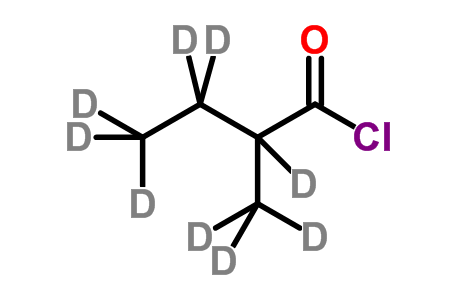 (+/-)-2-Methylbutyryl-d<sub>9</sub> Chloride