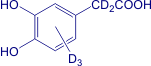 (3,4-Dihydroxyphenyl-d<sub>3</sub>)acetic-2,2-d<sub>2</sub> Acid
