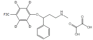 (+/-)-Fluoxetine-d<sub>4</sub> oxalate