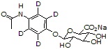 Acetaminophen sulfate-d<sub>4</sub> glucoronide